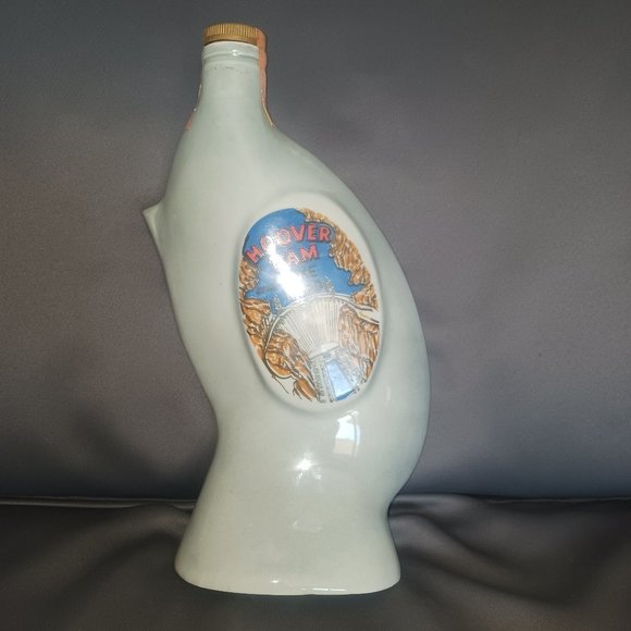 Vintage 1969 Jim Beam "Las Vegas" Nevada Hoover Damn Bottle - Picture 2 of 7
